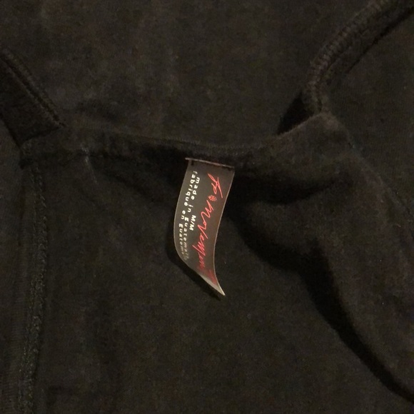 Free People Hot Shot Mini Dress With Pockets In Washed Black.NWT! Sz XS & S - Picture 11 of 15